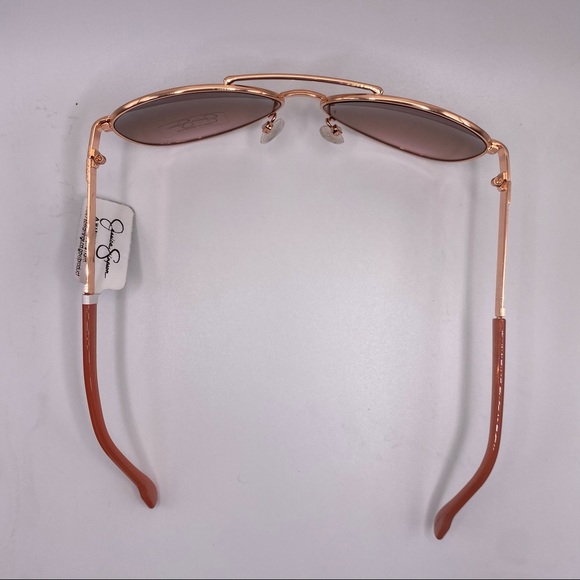 NWT Jessica Simpson Pink & Gold Aviator style Sunglasses - Picture 3 of 8
